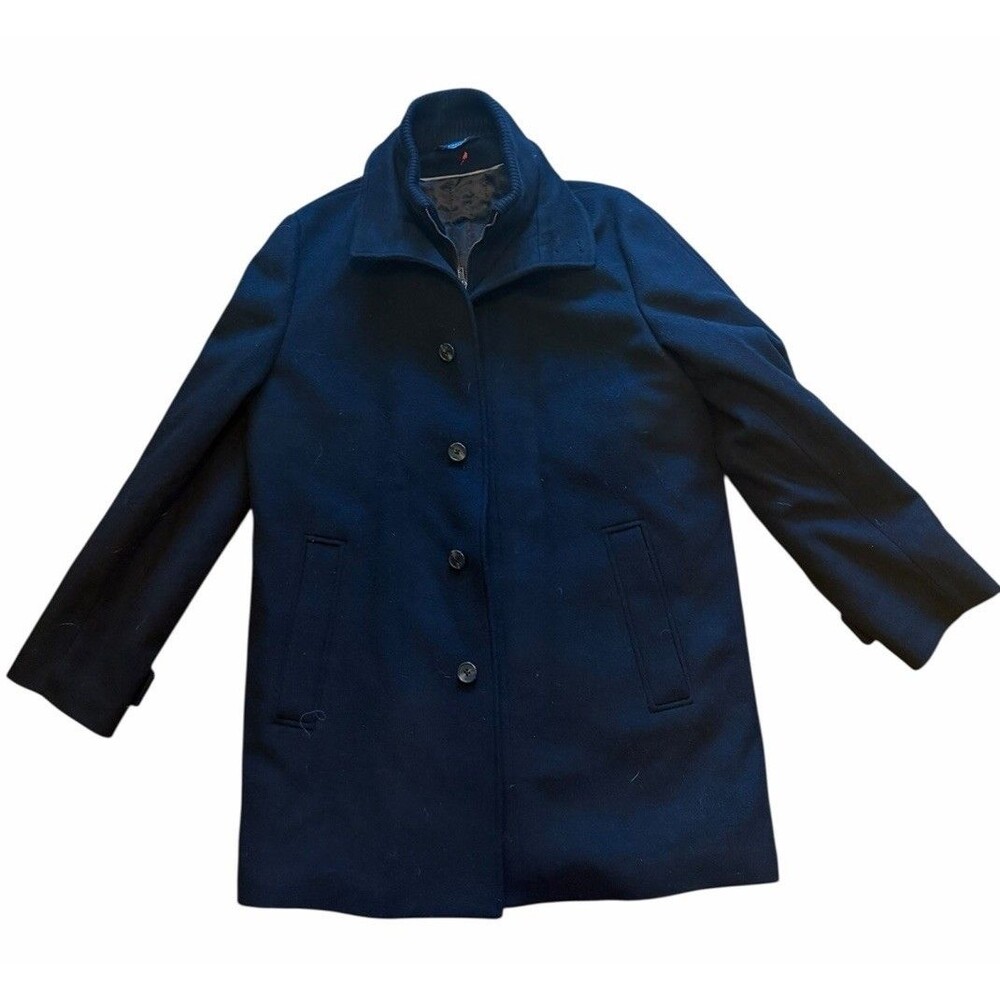 Cardinal Of Canada Mens Black Double Mock Neck Remove Bib 100%Wool Car Coat 40 - Picture 9 of 16